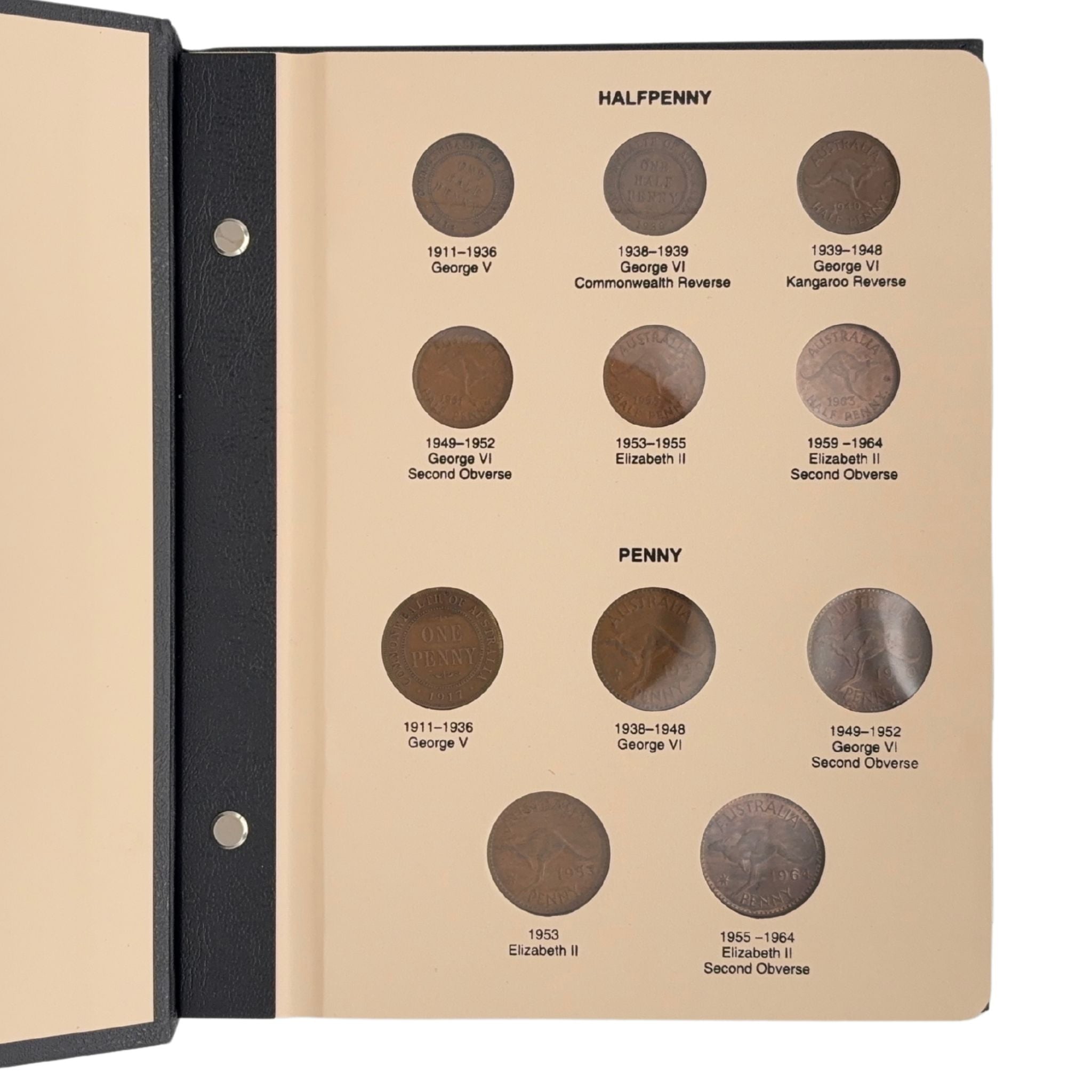 Australian Pre-Decimal Type Set Album